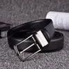 Mens Designer Belt Ceinture Homme Luxury Belt 33mm Cross Plain äkta läderbälte med rött fodral SF Italy Designer Belt Men Needle Buckle Maistband