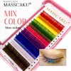 False Eyelashes High Quality Masscaku Synthetic Mink Colorful Lashes Professional Natural Individual Classic for Eyelash Extensions Makeup Tool Q231129