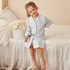 Pajamas Summer Girls Shirt Dress Princess Turndown Collar Sleepshirts Nightgowns Kid s Nightdress Lounge Sleepwear Childrens Clothing 231128