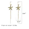 Dangle Earrings Lureme Starfish Long Chain Tassel For Women