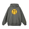 Män designer hoodie drog drog rit hus hoodie stilig liten gul man retro smiley ansiktsbokstäver tryck tröja kvinnor tshirt vårtrend hylsa 154