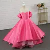Girl Dresses Pink Satin Flower Dress For Weddings Gorgeous Party Cute Child Wedding First Communion