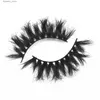 False Eyelashes 1Pair Real 3D Mink Lashes Cruelty Free Mink Lashes Messy Wispy Full Strip Lashes Crisscross Soft False Eyelashes Makeup Supplier Q231129