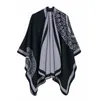 Schals Luxus Marke Ponchos Mantel Kaschmir Schals Frauen Winter Warme Tücher und Wraps Pashmina Dicke Capes Decke Femme Schal 231128