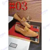 Hight Quality Men Round Toe Office Loafer Shoe Designers loafers g skor Original bröllop paty lyxiga klänningskor äkta lädersko klassiska eleganta loafers 33