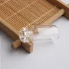 Flacons de 2 ml Bouteilles en verre transparent avec bouchons Mini bouteille en verre Bouchon en bois Pots d'échantillon vides Petit 16x35x7mm HauteurxDia Bouteille de souhait artisanale mignonne Mntg