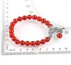 Strand 8mm Natural Red Onyx Gem Stone Beads Bracelets Tree Of Life Round Mala Rosary Healing Crystal Carnelian Jewellery