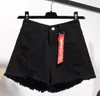 Frau Sommer Hohe Taille Denim Shorts Frauen Plus Größe 5xl Lose Loch Quasten Harajuku Hot Pants Sexy Jeans Kurze Mädchen frühling