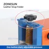 Zonesun ZS-LSF1 Lederbandkantenfaltmaschine Wirstbands Uhr Handtaschen Gürtel Lederbearbeitungswerkzeug Elektrisches Walzen