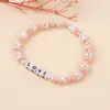 Strand BohoBliss Letter Custom Bracelet Imitation Pearl Pulsera Bohemian Colorful Miyuki Bead Bangle Handmade Women's Fashion Jewelry