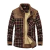 Koszule męskie męskie koszule Plaid Koszule zimowe kurtki polarowe ciepłe koszule płaszcze wysokiej jakości męskie bawełniane fit biznesowe koszulki odzieży wierzchniej 4 231128