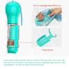 Carrier Meows Portable Pet Water Bottle 300 ml/500 ml Dispenser Läcksäker återvunnen hundkantin matlagring poop väska spade utomhusskål