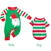 Family Matching Outfits Year Clothing Sets Baby Clothes Christmas Hat Letter Printing Father Mother Kids Pajamas Homewear 231128