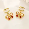 Huggie Women Stud Earrings 18K Gold Pearl Charm Earring Luxury Spring New Jewelry Earrings Designer Love Gifts Wedding Party stainless steel Jewelry Wholesale