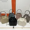 7A Качественная Роскошная сумка, дизайнерская сумка, мини-сумка-ведро, сумка для покупок, стеганая сумка-тоут из телячьей кожи, черный кошелек, женская сумка на плечо