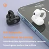 Fones de ouvido de telefone celular 4ª geração Conceito de condução óssea Bluetooth Fone de ouvido Mini Ear Clip Brinco HIFI Estéreo TWS Sports Gaming Headset sem fio com microfone 231128