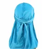 Jardim moda masculina cetim durags bandana turbante perucas homens seda durag headwear bandana pirata chapéu acessórios de cabelo zwl224 zz