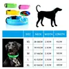 Collares para perros Correas Collar para perros con luz Collar antipérdida para perros Cachorros Suministros luminosos nocturnos Productos para mascotas Accesorios Carga USB Batería 230428