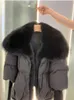 Womens Fur Faux Winter Women Warm Coat Oversized Real Fox Collar Thick Luxury Outerwear Fashion 90% Goose Down Jacket 231129