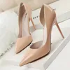 Sandals Bigtree Shoes Women Classic Pumps Patent Leather Highheels Sexy Wedding Shoes Pointed Toe Stiletto Heels Ladies Shoes 12 Color J230428