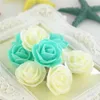 500PCS Bag Mini Pe Foam Rose Flower Head Sztuczne kwiaty ręcznie robione DIY Wedding Home Dekoracja świąteczna impreza 211023262J