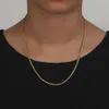 Girocolli HOYON Vera catena in oro 18 carati Collana in argento 925 originale 2 m 1820 pollici Collare con collo in osso di serpente serpente per uomo Donna Gioielleria raffinata 231129