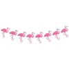 Party-Dekoration, hawaiianisches Banner, Sommer-Strand-Girlanden, Flamingo-Blumen-Vogel-Geburtstags-Papiergirlande, Happy Aloha Luau