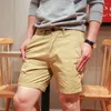 Herren Shorts 2023 Sommer Casual Herren Hosen Arbeitskleidung Khaki Einfarbig Herren Streetwear Short Male Daily