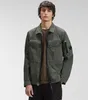 Nylon Garment Dyed Utility Overshirt Men Jackets Casual Zipper Outdoor Windproof Tracksuit Men Coats Black Army Green