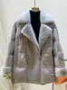 Parkas pour femmes 2023 Mode Automne Hiver Réel Vison Manteau De Fourrure Femmes Naturel Blanc Plume D'oie Veste De Luxe Vêtements D'extérieur Lâche Streetwear 231128