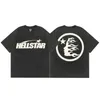 Hellstar Designer T-shirt dit chantant lavé à la main gris Heavy Craft unisexe à manches courtes haut High Street mode rétro femmes vgt