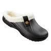 Mule Men Waterproof Clogs zimowe ciepłe unisex futra paliwa domowe