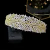 Bruiloft haar sieraden kristal zirconia bruids bruiloft haar tiara hoofdband bloem haaraccessoires schoonheid sieraden kristallen kroon 231128