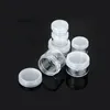 3g 5g 8g 10g 15g 20g Clear Plastic Cosmetic Container Jars With PE Lids Cosmetic Cream Pot Makeup Eye Shadow Nails Powder Jewelry Bottl Uwod