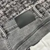 Jeans pour hommes, Style Luxe slim, gris délavé, 2023, 231129