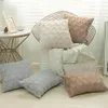 CUSHIONDECORATIVE KULDOMBODERY FLODERY FLOCK DIAMOND SOLID vardagsrum Dekoration Kudde täcker 40x40 50x50 Fur Soffa Case Moden Home Decor 231128