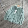 kids designer clothes fashion children's brand autumn and winter collar long velvet boys and girls shaking grain fleece thickened warm windproof zip cardigan jacket