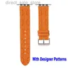 Designer de luxo Apple Watch Band Flower Leather Relógios Strap Pulseira para Iwatch 8 7 6 5 4 SE moda Pu Leather Silicone Strap Iwatch Series