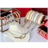 Armband Halskette Marke Modeschmuck Set für Frauen vergoldet Rive Steam Punk Party Clash Design Ohrringe Ri Drop Delivery Sets Dhmg2