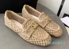 Espadrilles chaussure de créateur baskets de luxe femme chaussures décontractées toile mocassins en cuir véritable conception classique bottes pantoufle