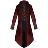 Vestes pour hommes 32 2023 Velet Veste Médiévale À Manches Longues Steampunk Costume Victorien Pour Hommes TailCoat Vintage Costume De Mariage Nobel Cosplay