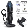 Seksspeeltje Massager Thrusting Butt Plug voor mannen Prostaat Massager App Anale vibrator Telescopische vibrerende stimulator Speelgoed