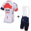 Heren IAM GOLD Team wielertrui 2022 Maillot ciclismo Racefiets Kleding Fiets Kleding D112529