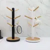 Tools 6 Hooks Mug Holder Tree Wood Coffee Tea Cup Storage Holder Home Kitchen Hotel Tabletop Bar Counter Display Rack Supplies