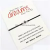 Charm Bracelets Dream Make A Wish Grandma Granddaughters Aunt Niece Mother Daughters Friends Christmas Gift Sier Compass For Women12 Dhpso