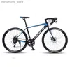 Biciclette 700c Bici da strada in lega di alluminio 14/16 Telaio da corsa Gravel Bicyc per adulti Doppio freno a disco MTB Racing Road Bicyc Q231129