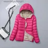 Women's Down Parkas 4XL 2023 New Women Down Jacket Winter Coat Fe Hooded Parkas Short Outwear Thin Warmth Overcoat L231129