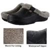 Talltor Comwarm Home Warm Slippers For Women Men Soft Plush Slippers Female Clogs Outdoor Waterproof Non-Slip Cotton Slippers 46-47 231128