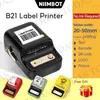 Stampante per etichette Niimbot B21 Bluetooth wireless termico portatile utilizzato per la macchina per alimenti per gioielli con abbigliamento con codici a barre