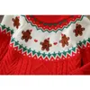 Sets Kinder Junge Weihnachten Pullover Verdicken Warme Gestrickte Tops Jersey Mädchen Kleidung Kinder Lebkuchen Pullover Strickwaren für Herbst Winter 231129